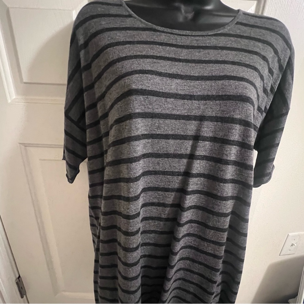 Eileen Fisher Black Tencel Alpaca Top